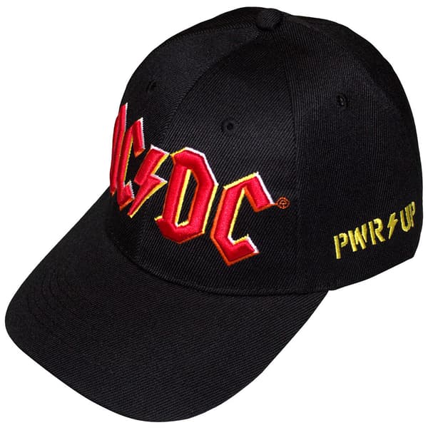 AC/DC Unisex Adult Power Up Logo Baseball Cap Black/Red One Size