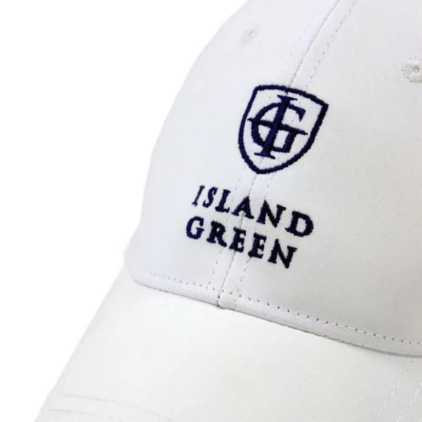 Island Green Mens Logo Curved Peak Golf Hat