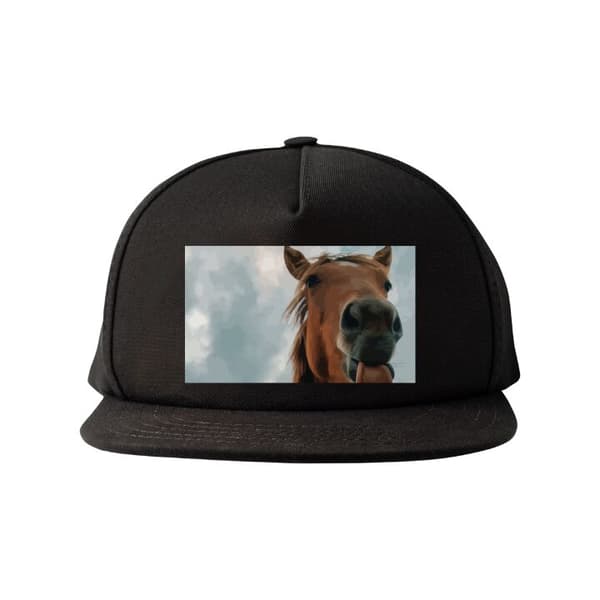 Snapback Keps | Bekväm och Justerbar för Vuxna Häst