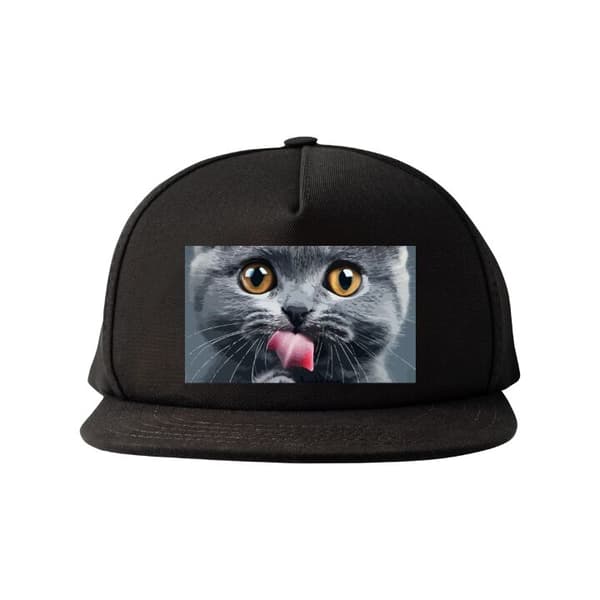 Snapback Keps | Bekväm och Justerbar för Vuxna Katt