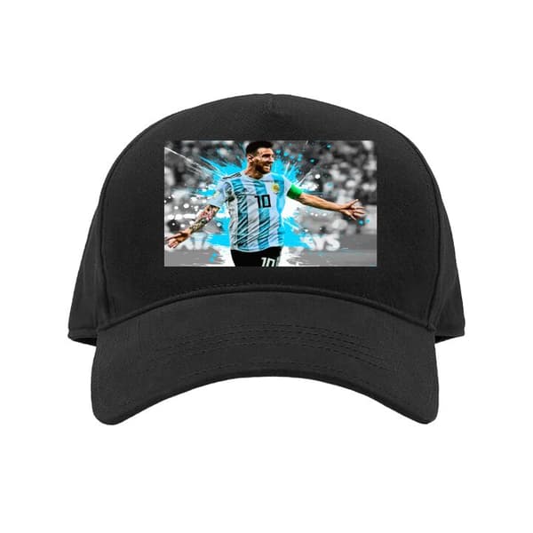 Barn-Caps | Justerbar Caps for Barn Lionel Messi Svart Barn
