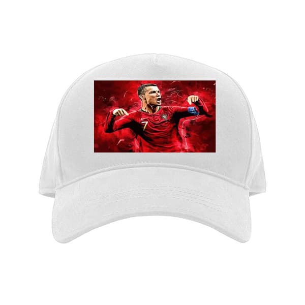 Barn-Keps | Justerbar Keps för Barn Ronaldo Vit Barn