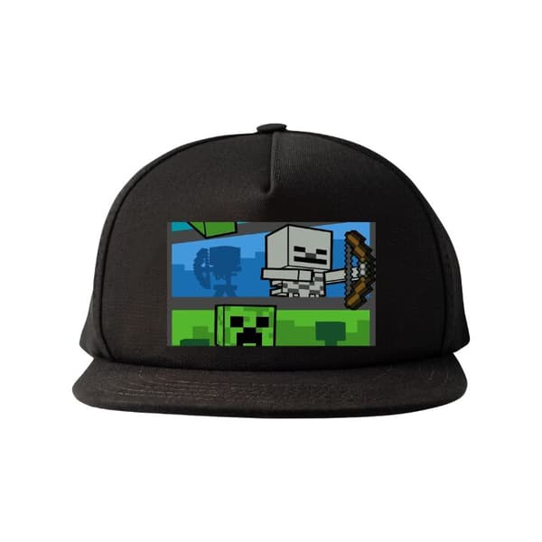 Snapback Keps | Bekväm och Justerbar för Vuxna Minecraft