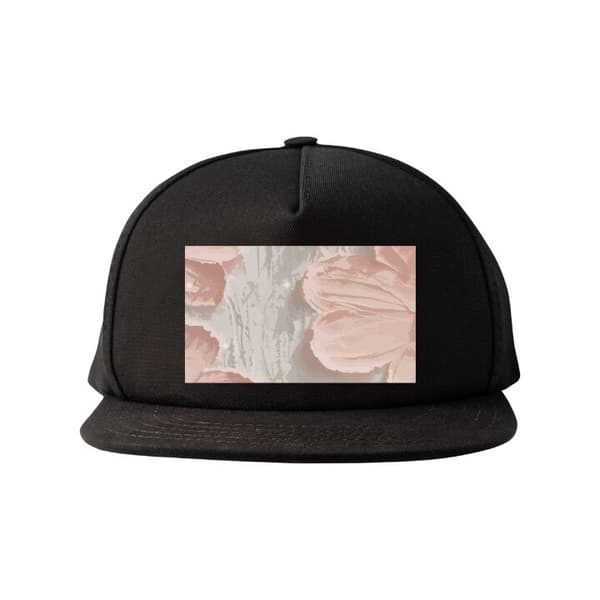Snapback Keps | Bekväm och Justerbar för Vuxna Rosa Blommor