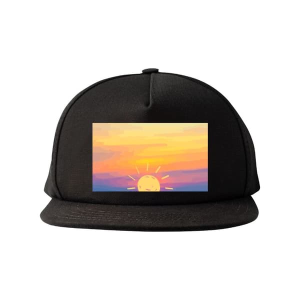 Snapback Keps | Bekväm och Justerbar för Vuxna Solnedgång