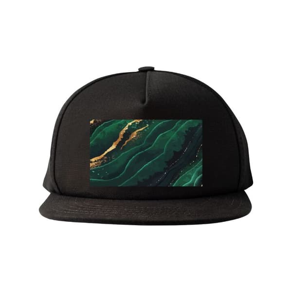 Snapback Kasket | Behagelig og Justerbar til Voksne Marmor Gul