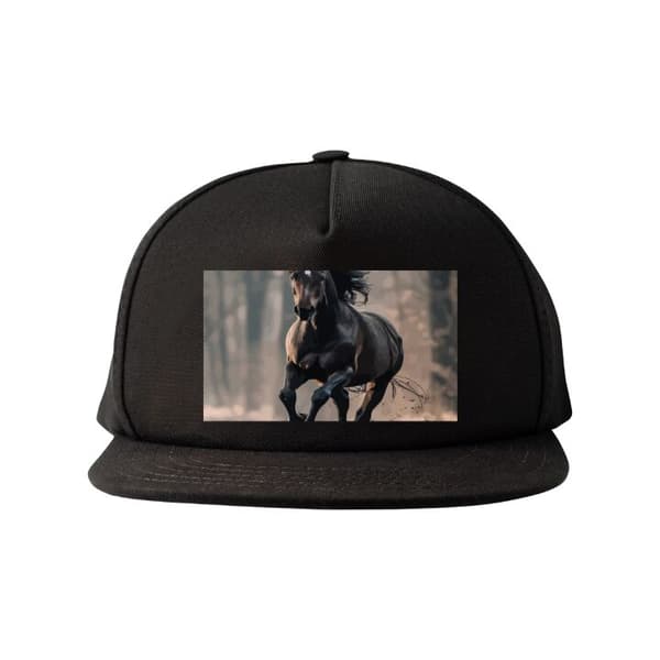 Snapback Keps | Bekväm och Justerbar för Vuxna Springande Häst