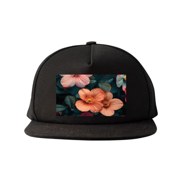 Snapback Keps | Bekväm och Justerbar för Vuxna Blommor