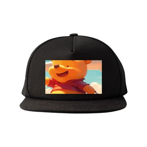 Snapback Keps | Bekväm och Justerbar för Vuxna Nalle Puh Reser