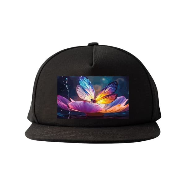 Snapback Kasket | Behagelig og Justerbar til Voksne Sommerfugl