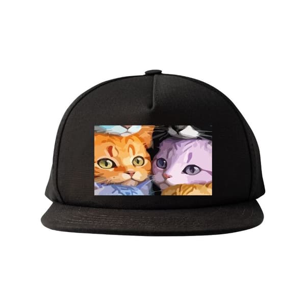Snapback Keps | Bekväm och Justerbar för Vuxna Färgglada Katte