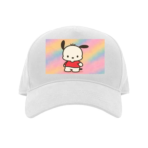 Barn-Caps | Justerbar Caps for Barn Kawaii Sanrio Pochacco Hvit Barn