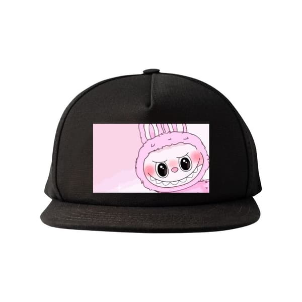 Snapback Caps | Komfortabel og Justerbar for Voksne Labubu Bunny-serien Svart Voksen