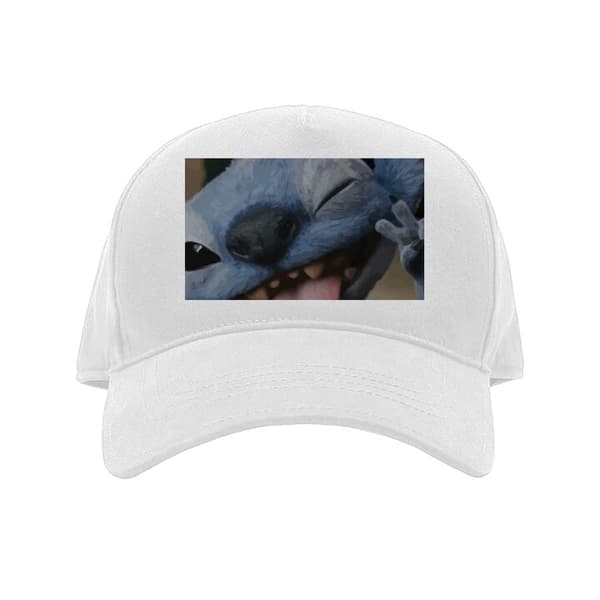 Barn-Keps | Justerbar Keps för Barn Stitch Söt Alien – Blå Fav