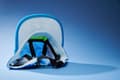 Miniatyrbild 6 av 7: VÅGA CLUB CAP PASTEL BLUE/MINT/LIGHT BLUE/NEON YELLOW, löparkeps, funktionskeps