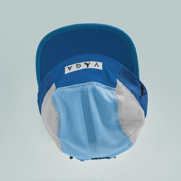 VÅGA CLUB CAP PASTEL BLUE/MINT/LIGHT BLUE/NEON YELLOW, löparkeps, funktionskeps