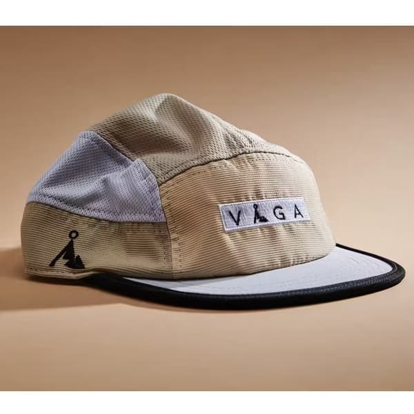VÅGA CLUB CAP MIST GREEN / MIST GREY / CREAM , löparkeps, funktionskeps