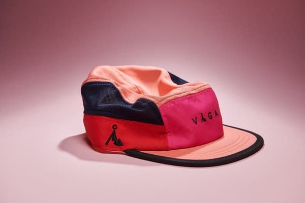 VÅGA CLUB CAP BLUEBIRD RED / POSTER PINK / PEACH, löparkeps, funktionskeps