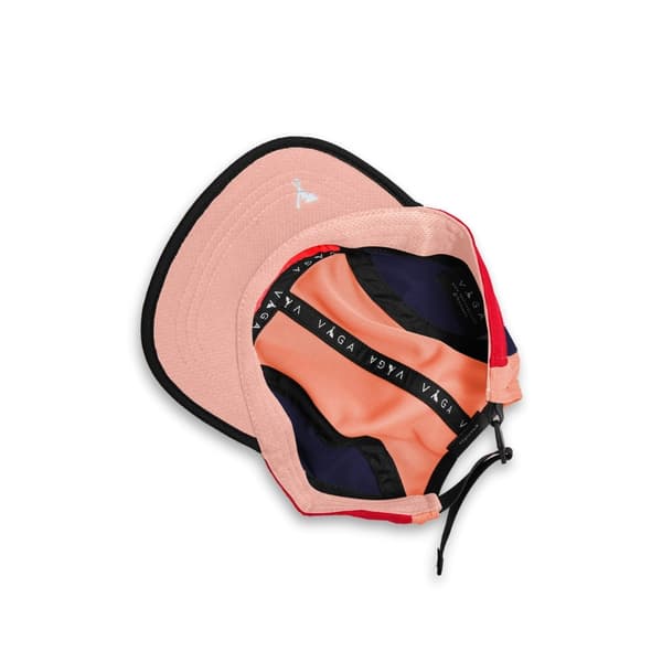 VÅGA CLUB CAP BLUEBIRD RED / POSTER PINK / PEACH, löparkeps, funktionskeps