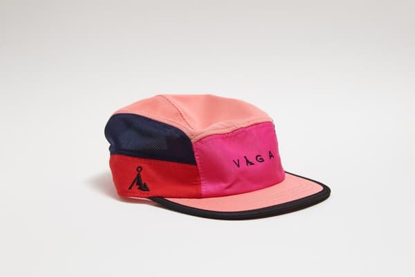 VÅGA CLUB CAP BLUEBIRD RED / POSTER PINK / PEACH, löparkeps, funktionskeps