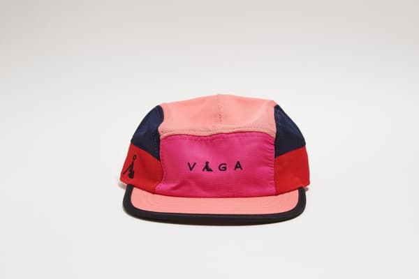 VÅGA CLUB CAP BLUEBIRD RED / POSTER PINK / PEACH, löparkeps, funktionskeps