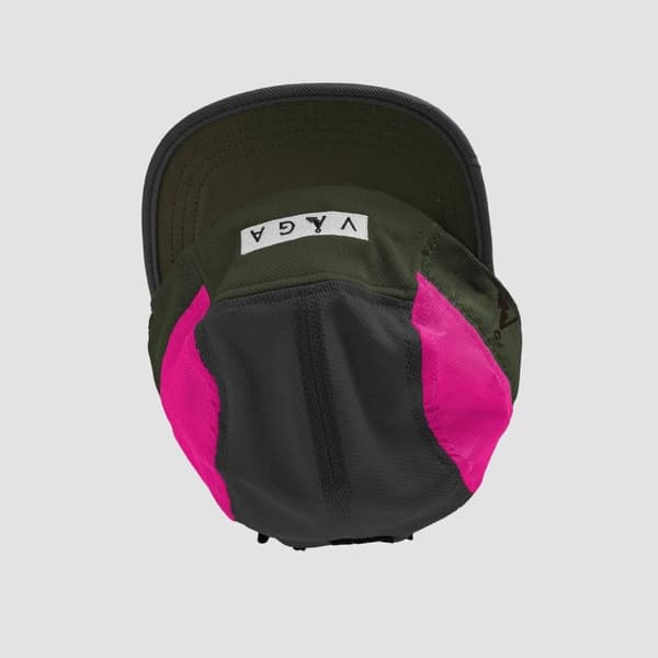 VÅGA CLUB CAP MID GREY/ MILITARY GREEN/ NEON PINK/ CHARCOAL/ NEON YELLOW