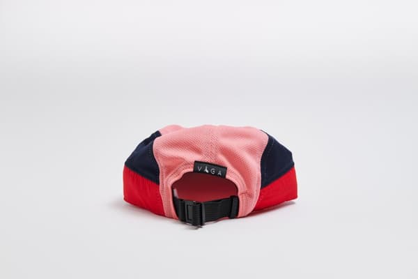 VÅGA CLUB CAP RED / POSTER PINK / PEACH , löparkeps, funktionskeps