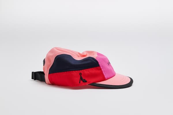 VÅGA CLUB CAP RED / POSTER PINK / PEACH , löparkeps, funktionskeps