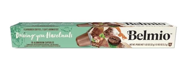 belmio Espresso Hazelnut flavour, KORT DATUM