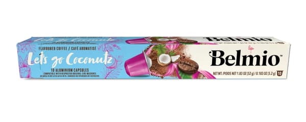 belmio Espresso Coconut flavour, 10st kaffekapslar, KORT DATUM