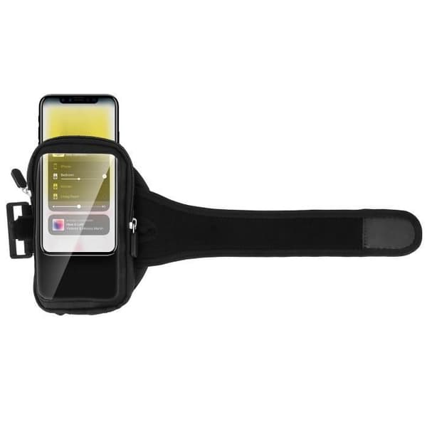 Svart sportarmband av neopren AVIZAR Smartphone med flera förvaringsmöjligheter storlek 3XL