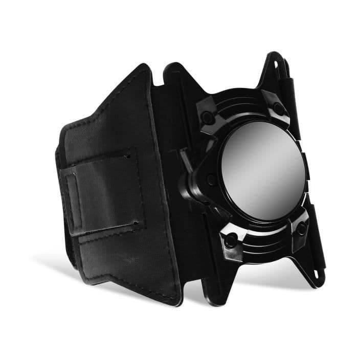 Universal Sport Armband Magnetisk och mekanisk fästning Justerbar rem Svart