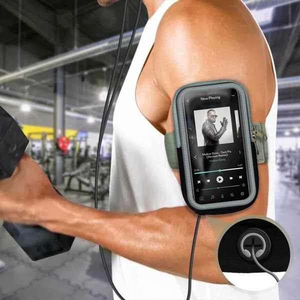 AVIZAR Sports Armband för Smartphone upp till 6,1'' Vattentät Svart