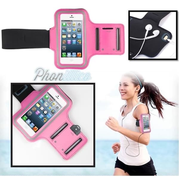 Sportarmband Rosafärgad kompatibel med Apple iPhone 7 PLUS - Phonillico®