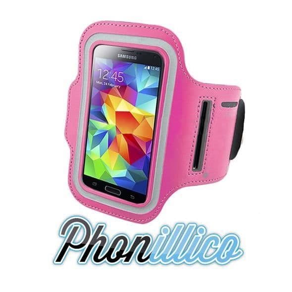 Brassard för sport i rosa kompatibel med Samsung Galaxy S7 Phonillico®