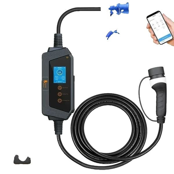 Sähköauton latausasema, Wallbox Type2 -kaapeli, APP WIFI -ohjaus, 7KW-sovellus