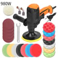 Miniatyrbillede 2 af 2: Bil Polermaskine, Justerbar Hastighed, Elektrisk, C 980W, EU