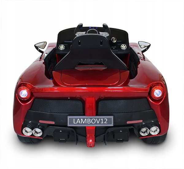 Elbil D/ på batteri. LAMBO RÖD FÄRG