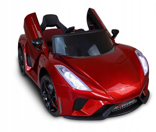 Elbil D/ på batteri. LAMBO RÖD FÄRG