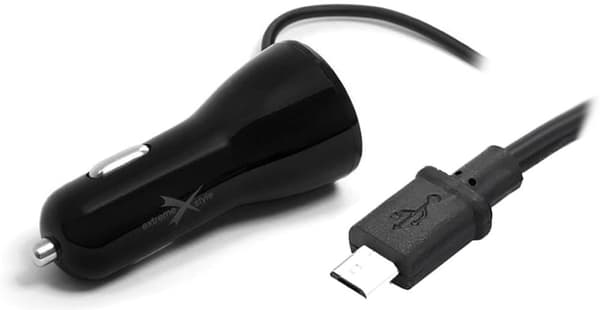 Biloplader micro-USB + 2xUSB 4A