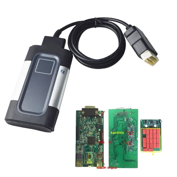 Auton diagnostiikkaliitäntä, Bluetooth-yhteys, OBD2-skannerisovitin, Punainen