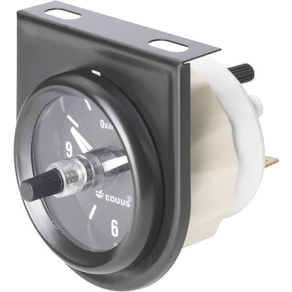 Equus 656789 Inbyggnadsinstrument för bil Qvartsur, analogt 4 LED:er Blå, Grön, Gul, Röd 52 mm