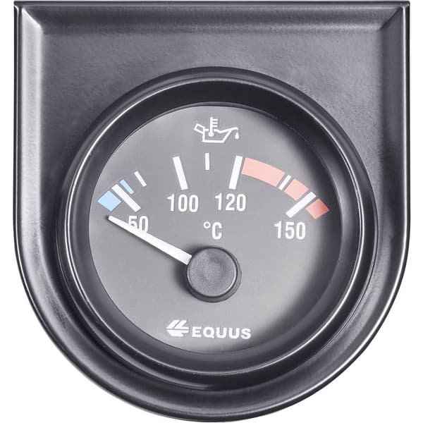 Equus 842109 Inbyggnadsinstrument för bil Vatten-/oljetemperaturvisning Mätområde 60 - 160 °C Standard Gul, Röd, Grön 5