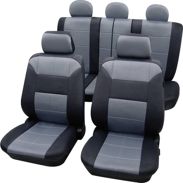 Petex 22574918 Dakar SAB 1 Vario Plus Stolklädsel 17 delar Polyester Grå, Svart
