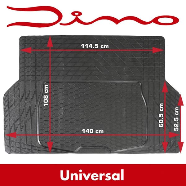 DINO 130026 Bagagerumsmatta Passar till följande modeller Universal (L x B) 108 cm x 140 cm Svart