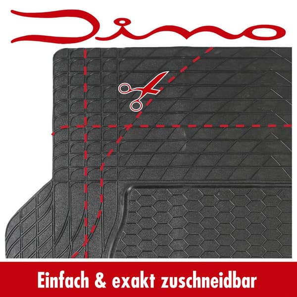 DINO 130026 Bagagerumsmatta Passar till följande modeller Universal (L x B) 108 cm x 140 cm Svart