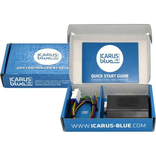 Icarus Blue 90010010 Bluetooth fjärrkontroll 26 mm x 87 mm x 79 mm