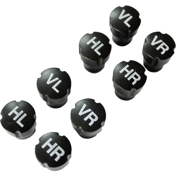 HP Autozubehör Ventilhatt Set 8 st Svart