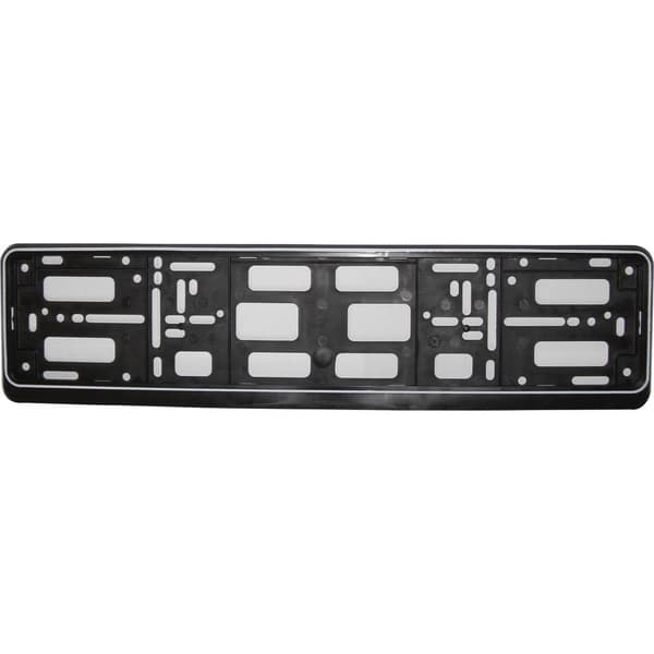 HP Autozubehör Plast Hållare för registreringsskylt Svart (L x B x H) 15 x 530 x 135 mm