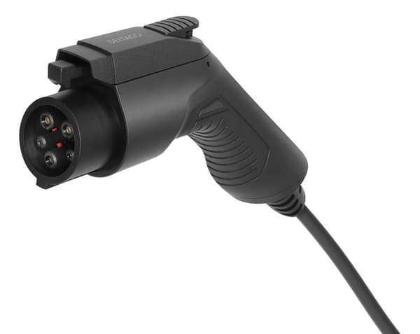 DELTACO e-Charge EV-ladekabel type 2 til type 1 - 16A - Opp til 3,6 kW - 7 meter